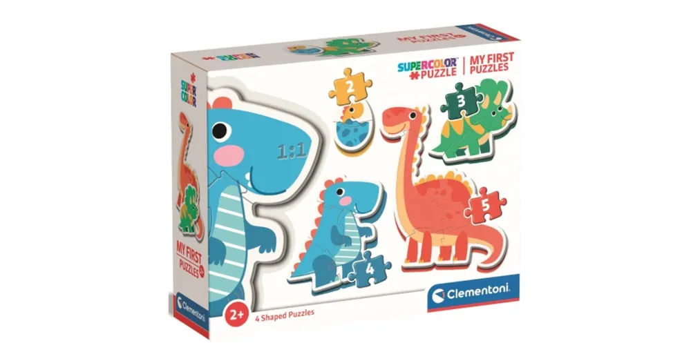 Kihagyhatatlan ajánlat Dinoszauruszok 4 az 1-ben bébi puzzle 2–3-4–5 db-os – Clementoni