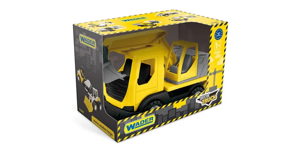 Prémium Tech Truck Markolós teherautó dobozban 27 cm – Wader