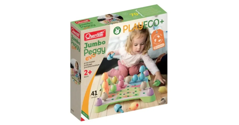Biztonságos vásárlás Quercetti Play Eco Jumbo Peggy Evo 41 db-os szett