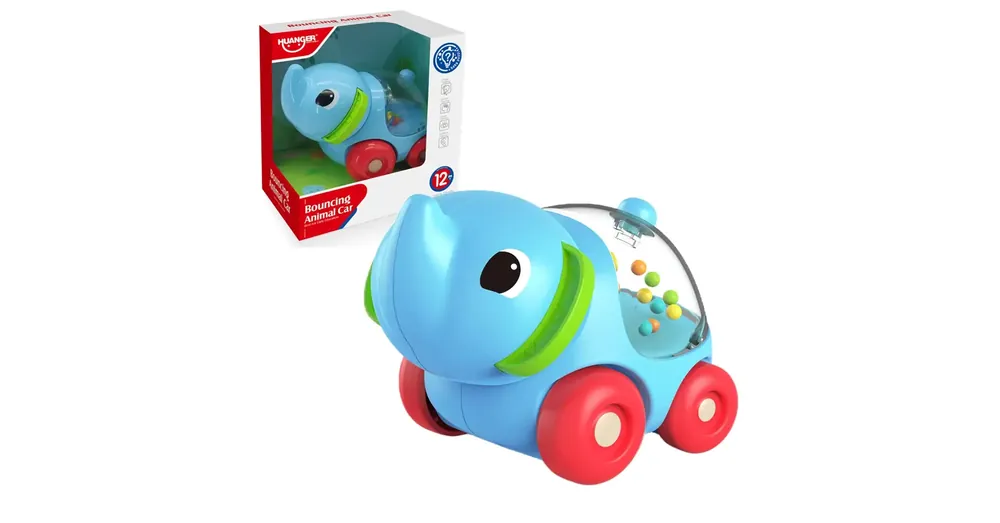 Gyors kiszállítás Happy World Gurulós csörgő elefánt 11 cm