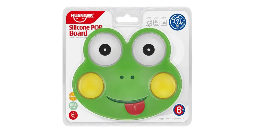 Happy World Pop it! Nyugtató béka pajti készségfejlesztő bébijáték Végkiárusítás