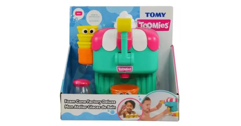 Tomy Toomies Habfagyi Gyár Deluxe fürdőjáték Szuper akció