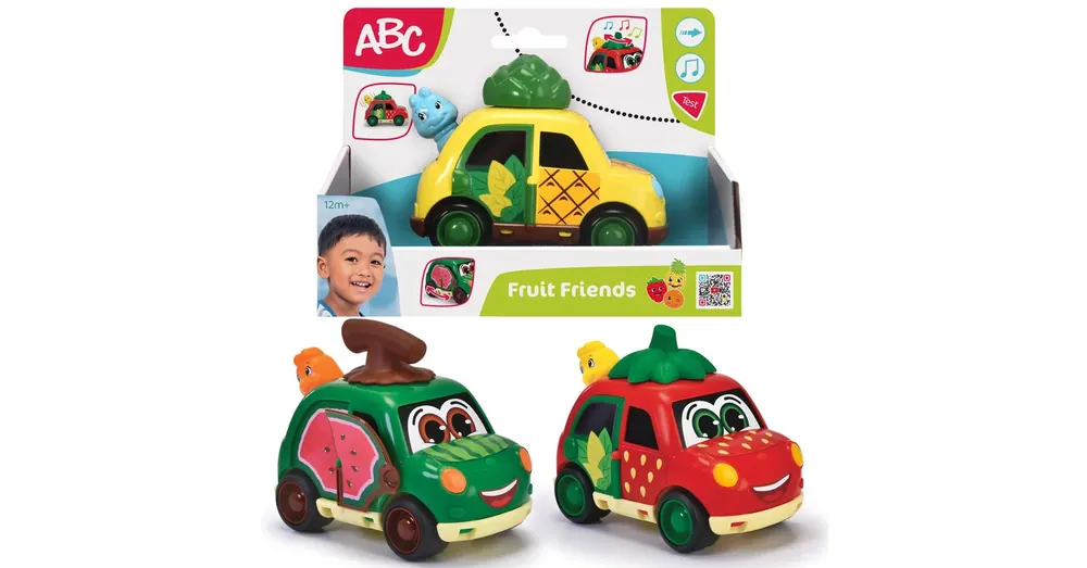 ABC Fruit Friend gyümölcsös lendkerekes autók hanggal többféle változatban – Simba Toys Rendeld meg most