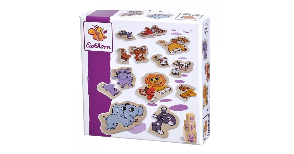 Akciós ár Eichhorn Fa állatos kirakó 16 db-os – Simba Toys