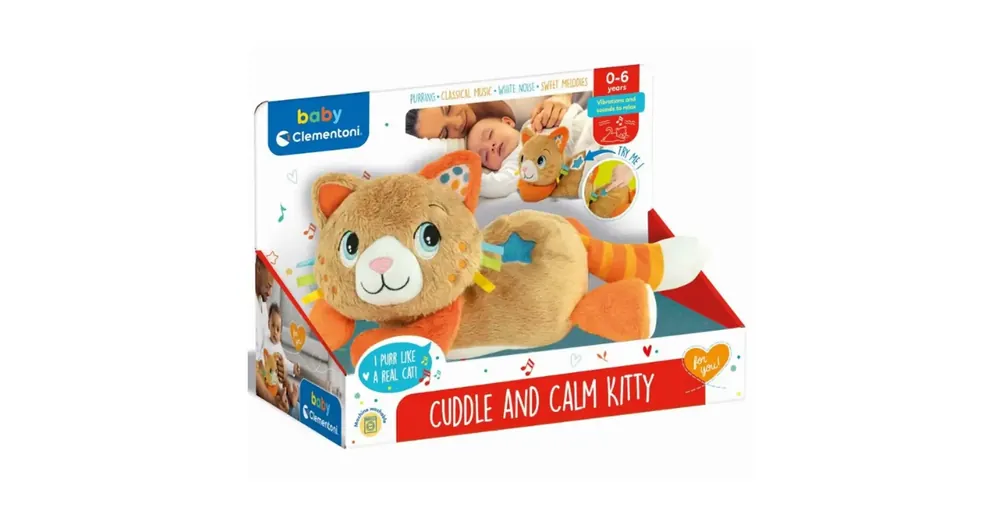 Clementoni Baby Ron-Ron elalvást segítő doromboló plüss cica Népszerű