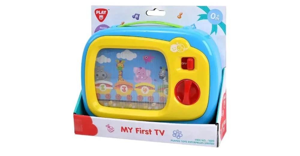 Szezonális akció Playgo Felhúzható, zenélő bébi TV