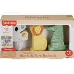 Szuper ajánlat Fisher-Price Wood Fa állatos rakosgató – Mattel