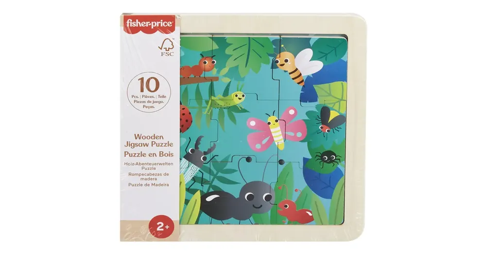 Fisher-Price Erdei rovarok fa kirakós táblácska – Mattel Újdonság