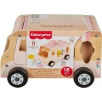 Legkelendőbb Fisher-Price Wood Fa Fagyikocsi formaválogató – Mattel