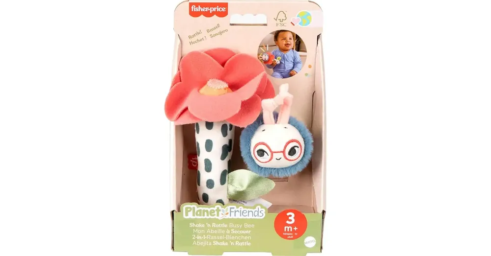 Fisher-Price Planet Friends Zömi csörgő méhecske – Mattel Ne maradj le