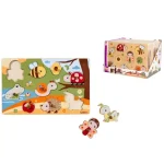 Árengedmény Eichhorn Fa állatos fogantyús puzzle többféle változatban 1 db – Simba Toys