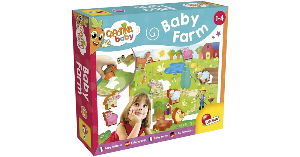 Biztonságos vásárlás Carotina baby Farmos puzzle és formaillesztő játék – Lisciani