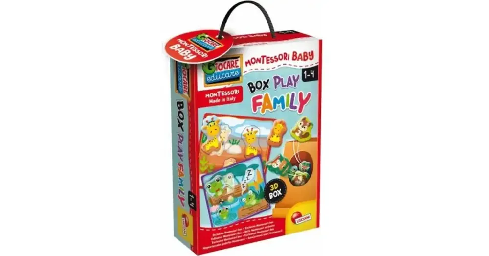 Montessori Baby Box készségfejlesztő formaillesztő puzzle – Állatok – Lisciani Nézd meg most