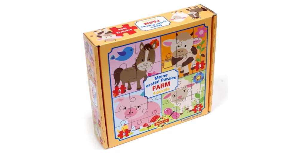 Az első puzzle-öm Farm állatok 4 az 1-ben baby puzzle Biztonságos fizetés