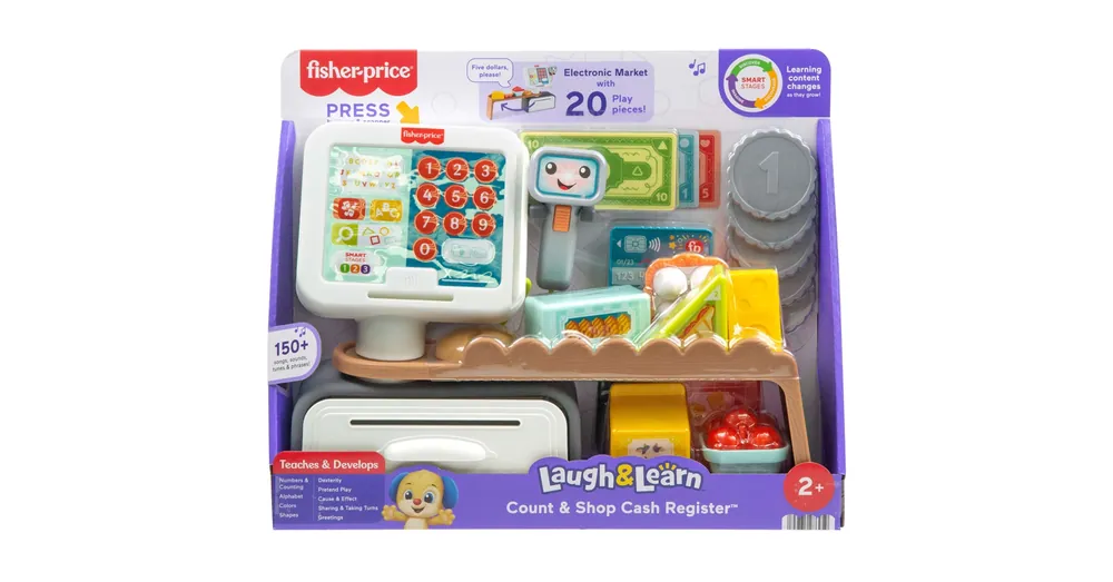 Fisher Price Kacagj és fejlődj pénztárgép – Mattel Biztonságos fizetés