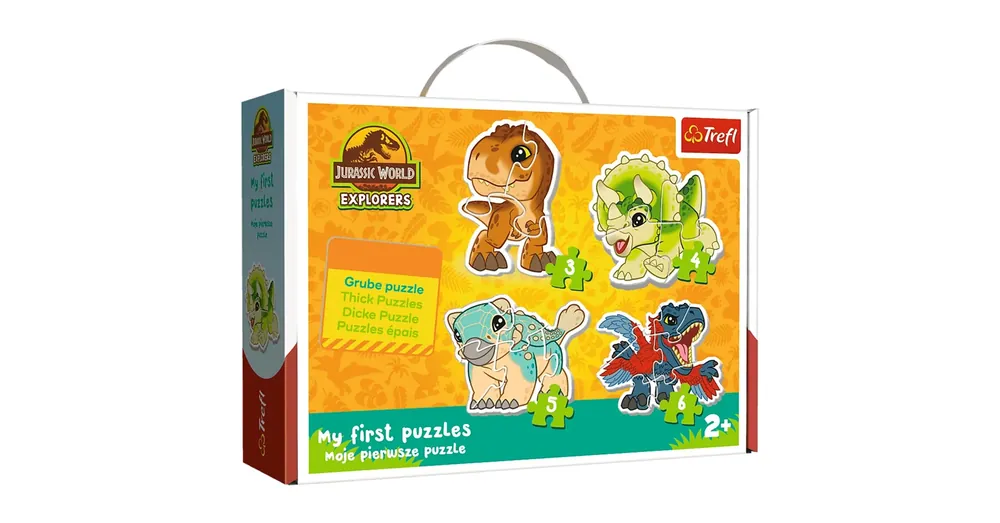 Vásárlói kedvenc Jurassic World Aranyos dinoszauruszok – Első Baby puzzle 3–4-5–6 db-os – Trefl
