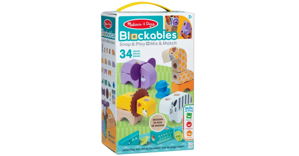 Kiárusítás MelissaDoug Blockables – Safari állatos fa játékszett – Spin Master