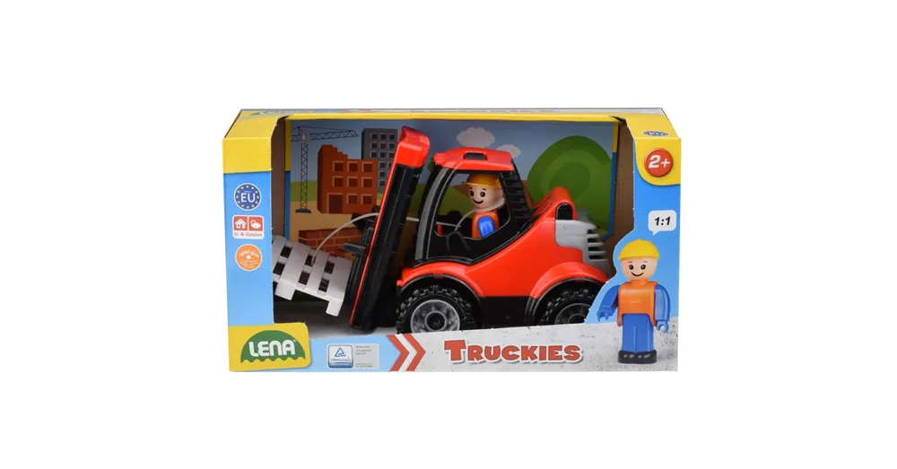 Szuper akció LENA Truckies Targonca raklapokkal dobozos 22 cm