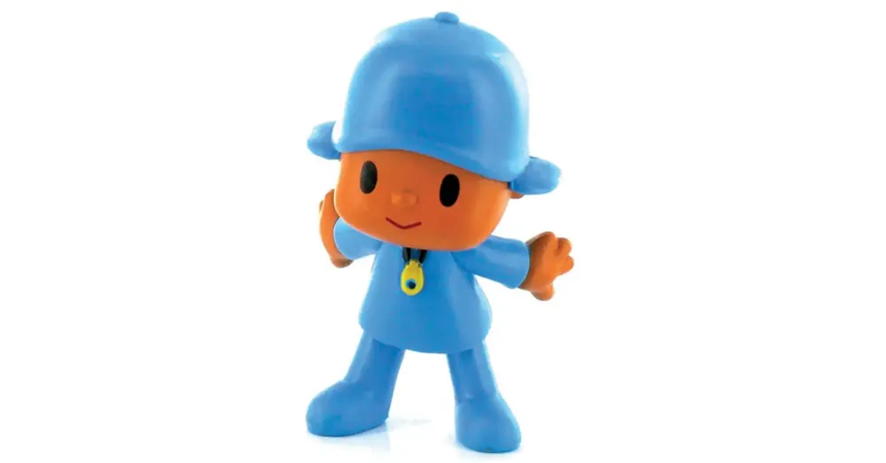 Árcsökkenés Pocoyo tárt karokkal játékfigura