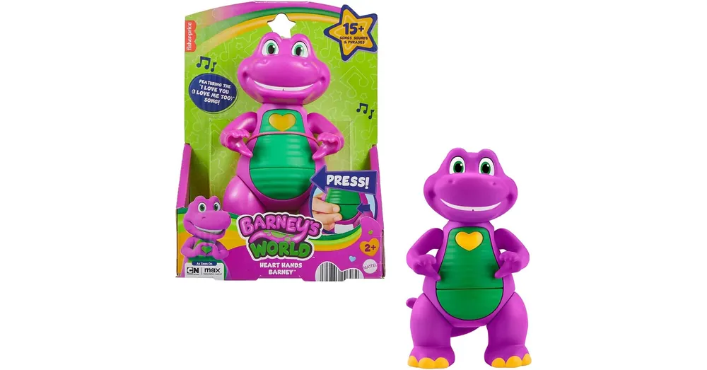 Olcsóbb Fisher-Price Barney’s World Szívet mutató Barney – Mattel