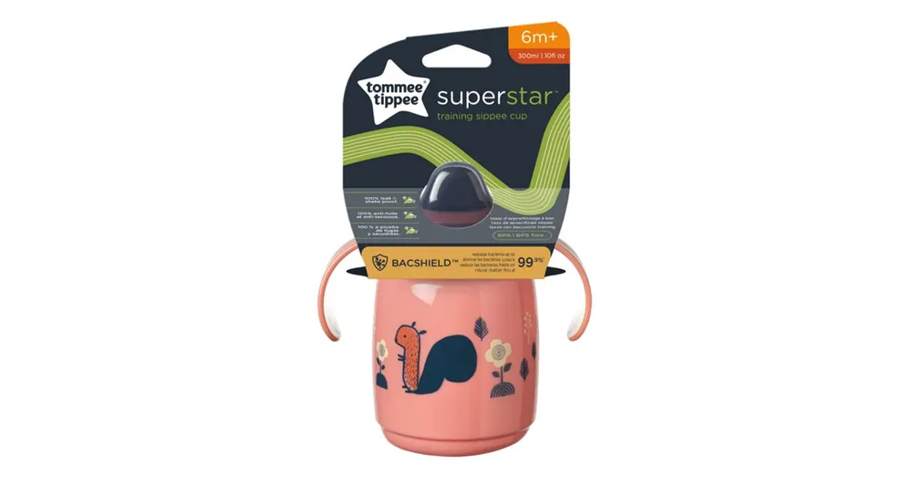 Biztonságos vásárlás Tommee Tippee Superstar Itatópohár rózsaszín színben 300ml (6 hó+)