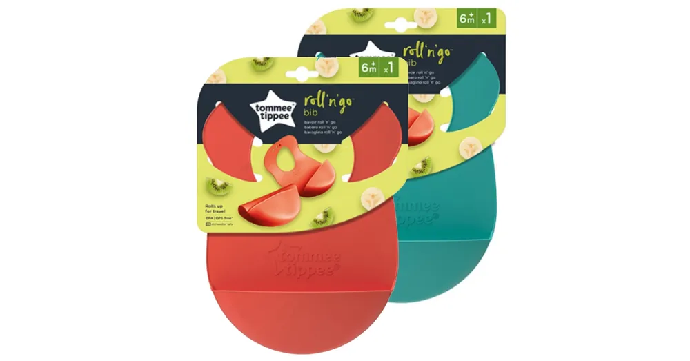 Tommee Tippee Roll’N’Go szilikon vállpántos előke több változatban Expressz szállítás