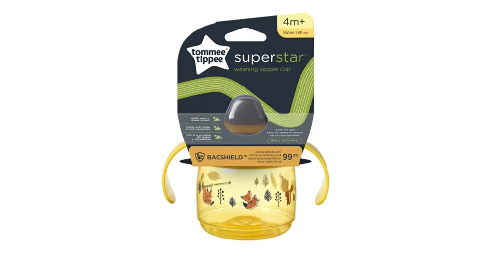Outlet Tommee Tippee Superstar Itatópohár sárga színben 190ml (4 hó+)