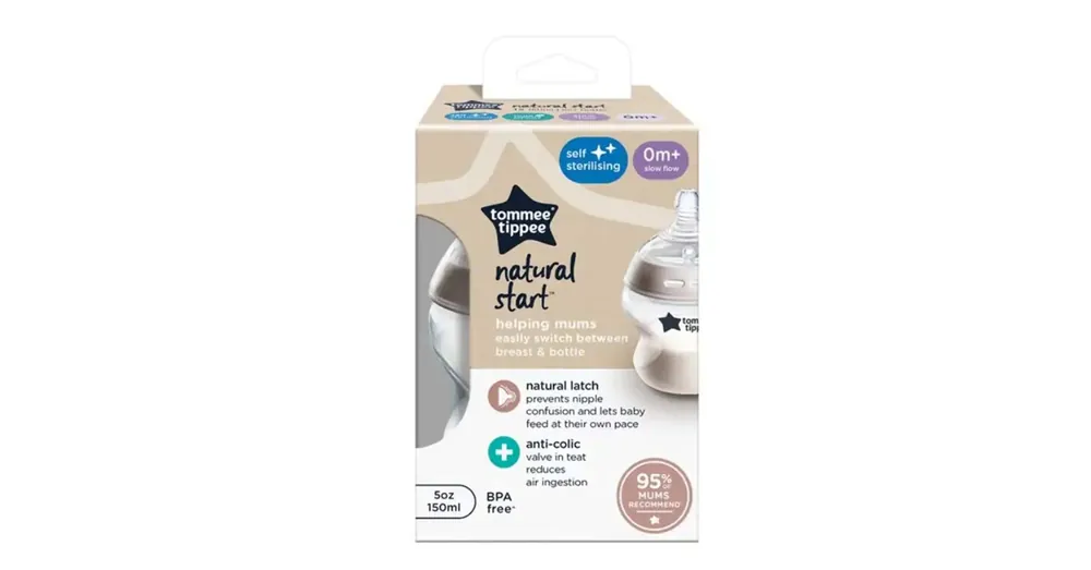 Tommee Tippee Closer To Nature átlátszó cumisüveg 150ml (0 hó+) Utolsó esély