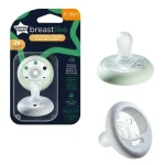 Tommee Tippee Breast Like Anyamell formájú cumi 2 db-os szett (6–18 hó) Expressz kézbesítés
