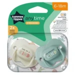 Tommee Tippee AnyTime 2 db-os fogszabályzós cumi szett (6–18 hó) Gyors szállítás