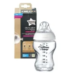 Csak ma Tommee Tippee Closer To Nature átlátszó üveg cumisüveg 250ml (0 hó+)