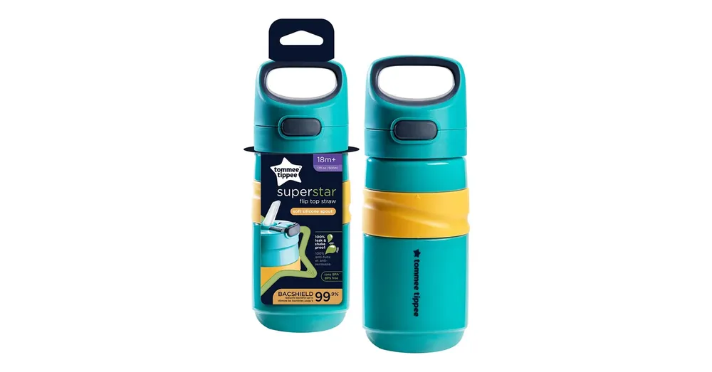 Tommee Tippee Superstar Flip top straw Itatópohár szívószállal kék színben 500ml (18 hó+) Ajánlat