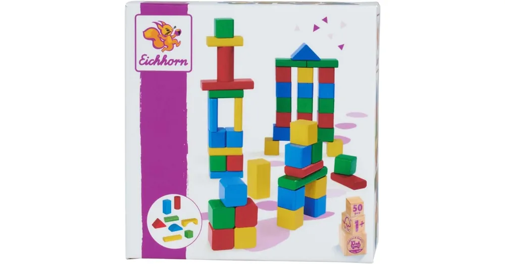 Olcsó Eichhorn Színes fakockák 50 db-os szett – Simba Toys