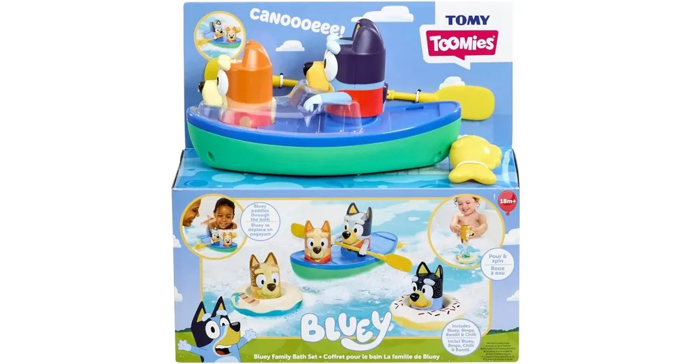 Olcsóbb Tomy Toomies Bluey családi csónakázás fürdőjáték