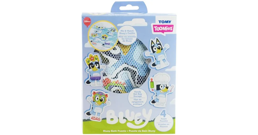 Tomy Toomies Bluey fürdőpuzzle 4 figurával Expressz kézbesítés