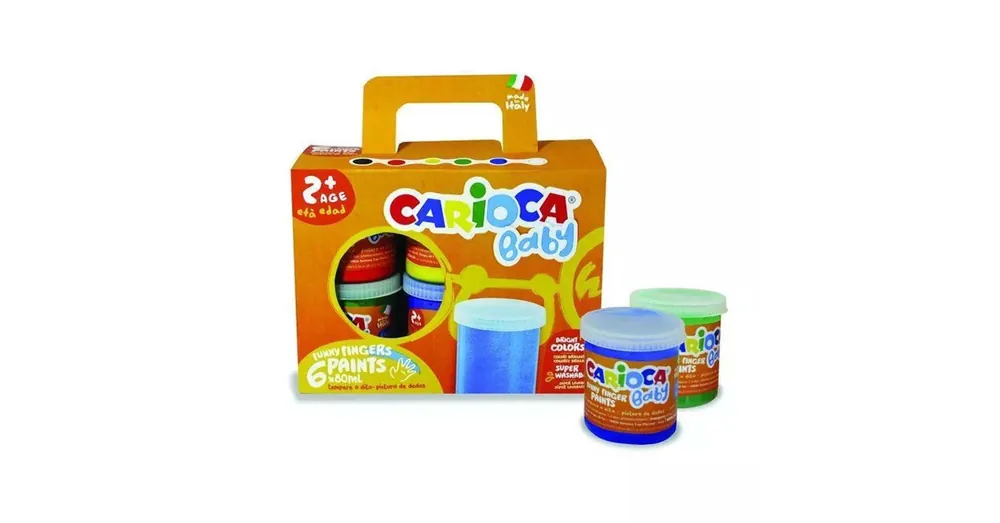 Baby ujjfesték szett különböző színekkel 6×80ml – Carioca Árengedmény