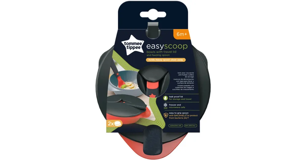 Csak ma Tommee Tippee Easyscoop etető tálka tetővel és kanállal