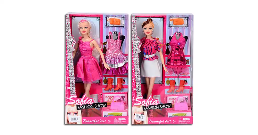 Sofia Fashion Show Divatikon baba extra ruhával és kiegészítőkkel 2 változatban Legnépszerűbb