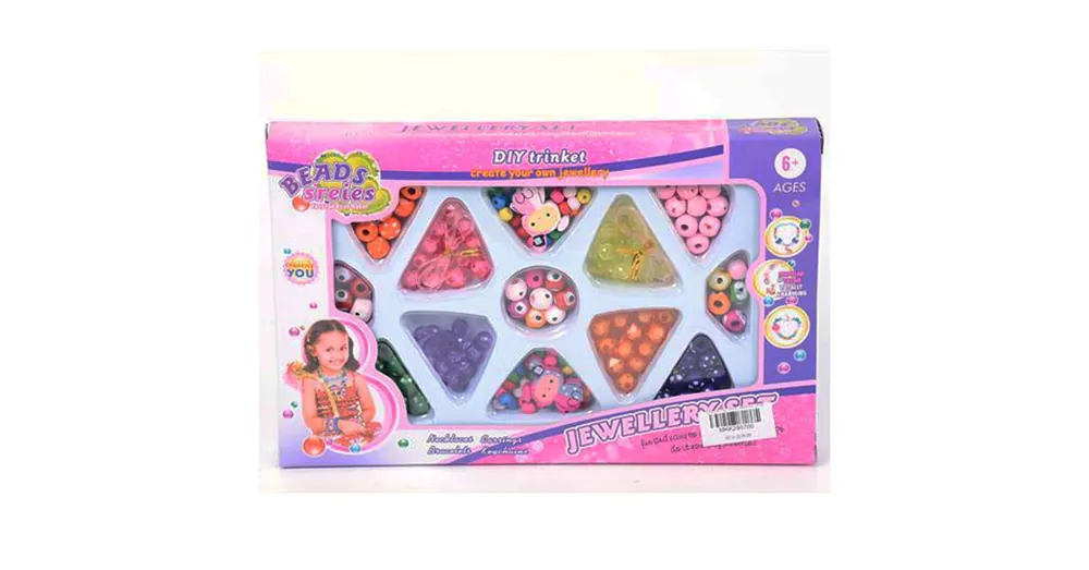 Végkiárusítás Beads Series Ékszerkészítő szett 50+ színes gyöngyökkel és medállal