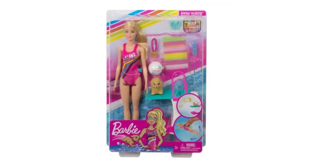 Barbie Dreamhouse Adventures Úszóbajnok Barbie baba szett – Mattel Biztonságos fizetés