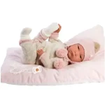 Biztonságos vásárlás Llorens Reborn limitált kiadású élethű újszülött baba bojtos ruhával 42 cm-es