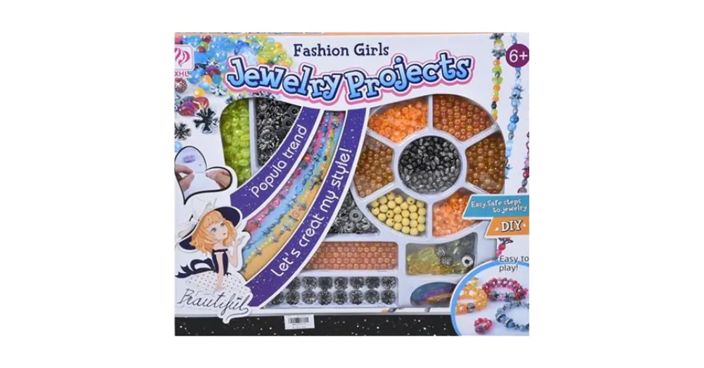 Különleges ajánlat Jewelry Projects DIY nagy ékszerkészítő szett narancssárgás színekkel
