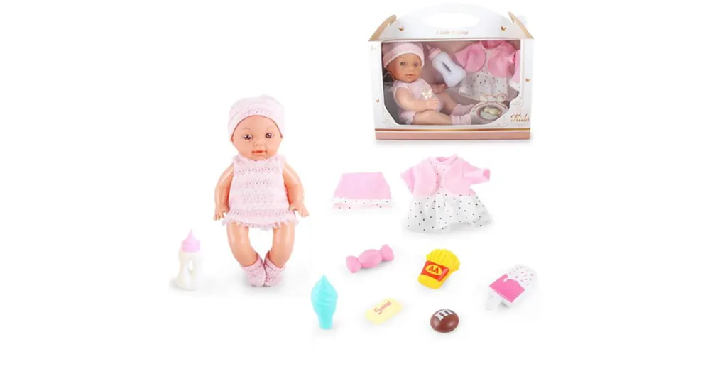 Little Darling baba hanggal és 8 db kiegészítővel 30 cm Csak ma