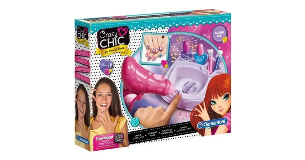 Crazy Chic Glitter Pen csillogó körmök szett – Clementoni Kedvezmény