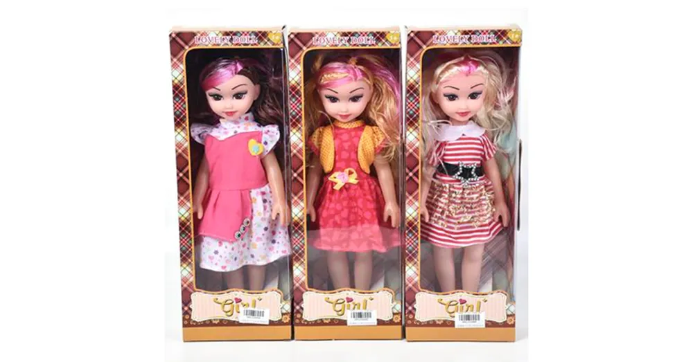 Legjobb ár Lovely Doll 36 cm-es divatbaba pink melírral háromféle változatban hangeffektekkel 1 db
