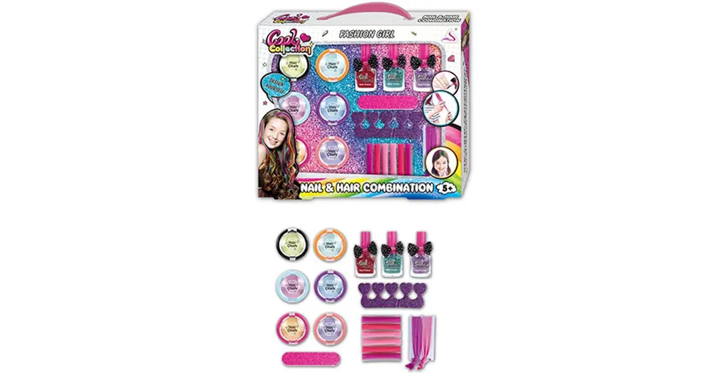 Azonnal elérhető Cool Collection köröm és hajdíszítő stúdió 19 db-os készlet