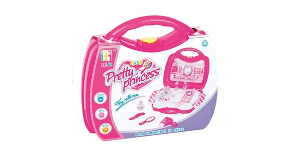 Pretty Princess pink szépségszett hordozható táskában kiegészítőkkel Újdonság