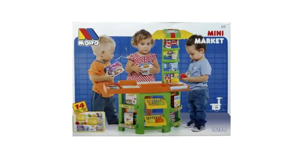 Akció Molto Mini Market 14 db-os játékszett 58×28×77 cm