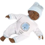 Vedd meg online Llorens Cuqui síró afroamerikai fiú baba 30 cm