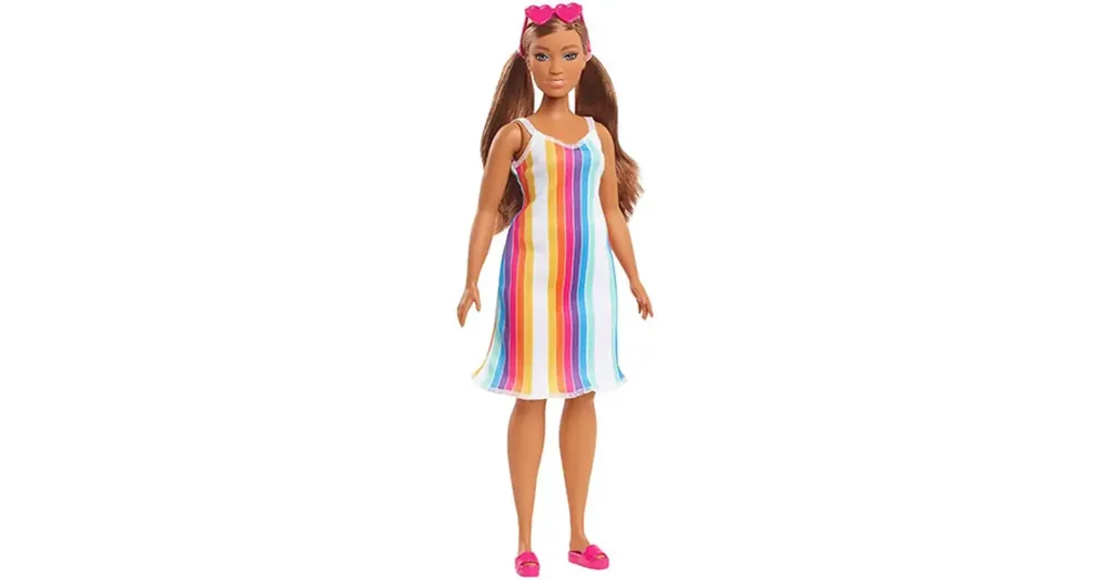 Outlet Barbie 50. évfordulos Malibu baba csíkos ruhában – Mattel